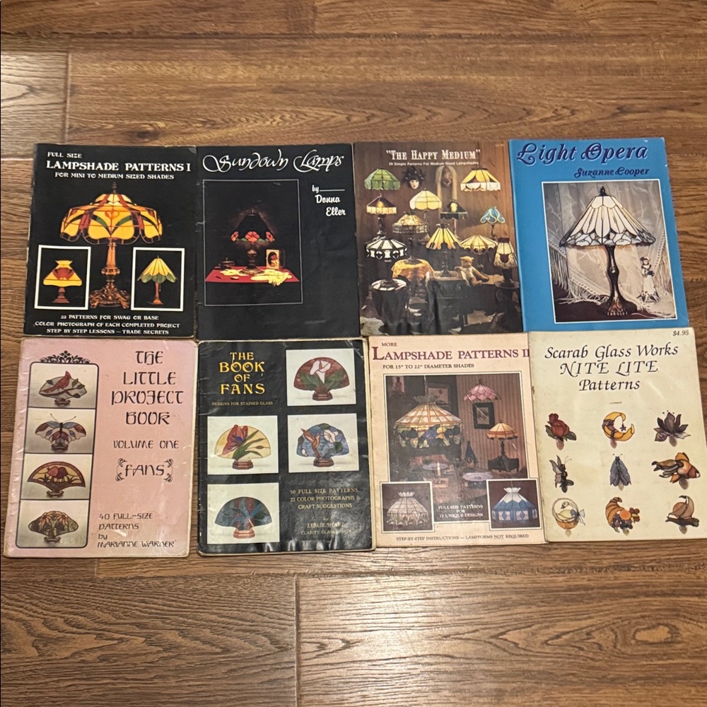 Multiples Art Glass Patterns Collection stained glass lamps